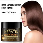 Keratin Hair Mask – Professional Deep Nourishing Hair Care for Damaged Hair, Restores Shine, Suitable for All Hair Types - Himpall